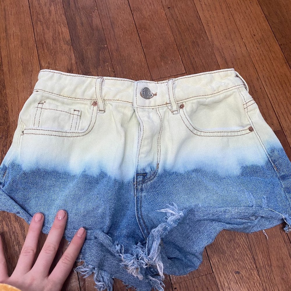 Denim mini shorts